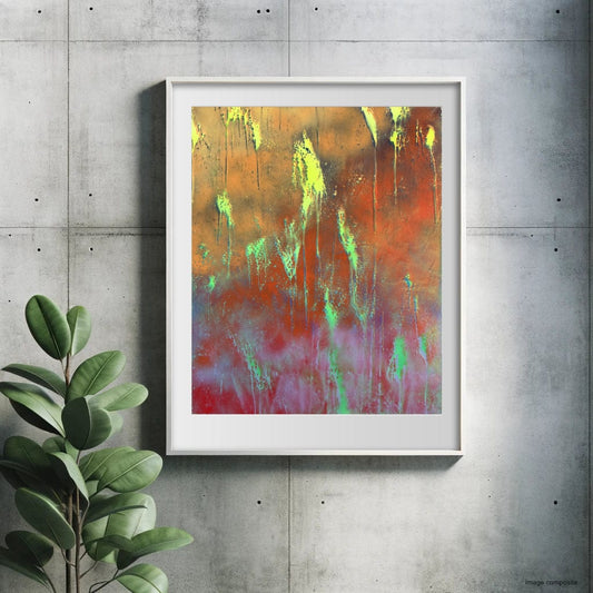 Vertigo in Orange - Giclée Print