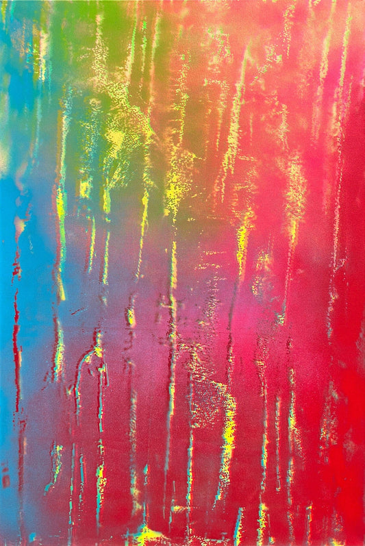 Image of the painting surface that will be printed. "Vertigo", 2021