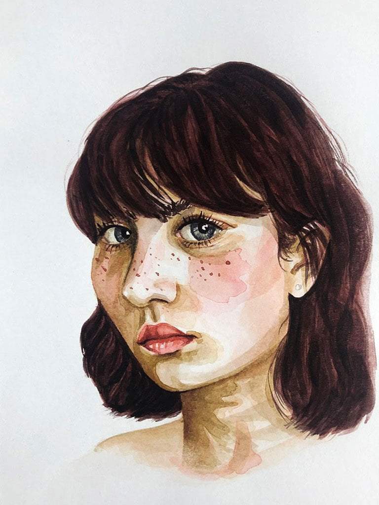 Watercolor portraits 2018